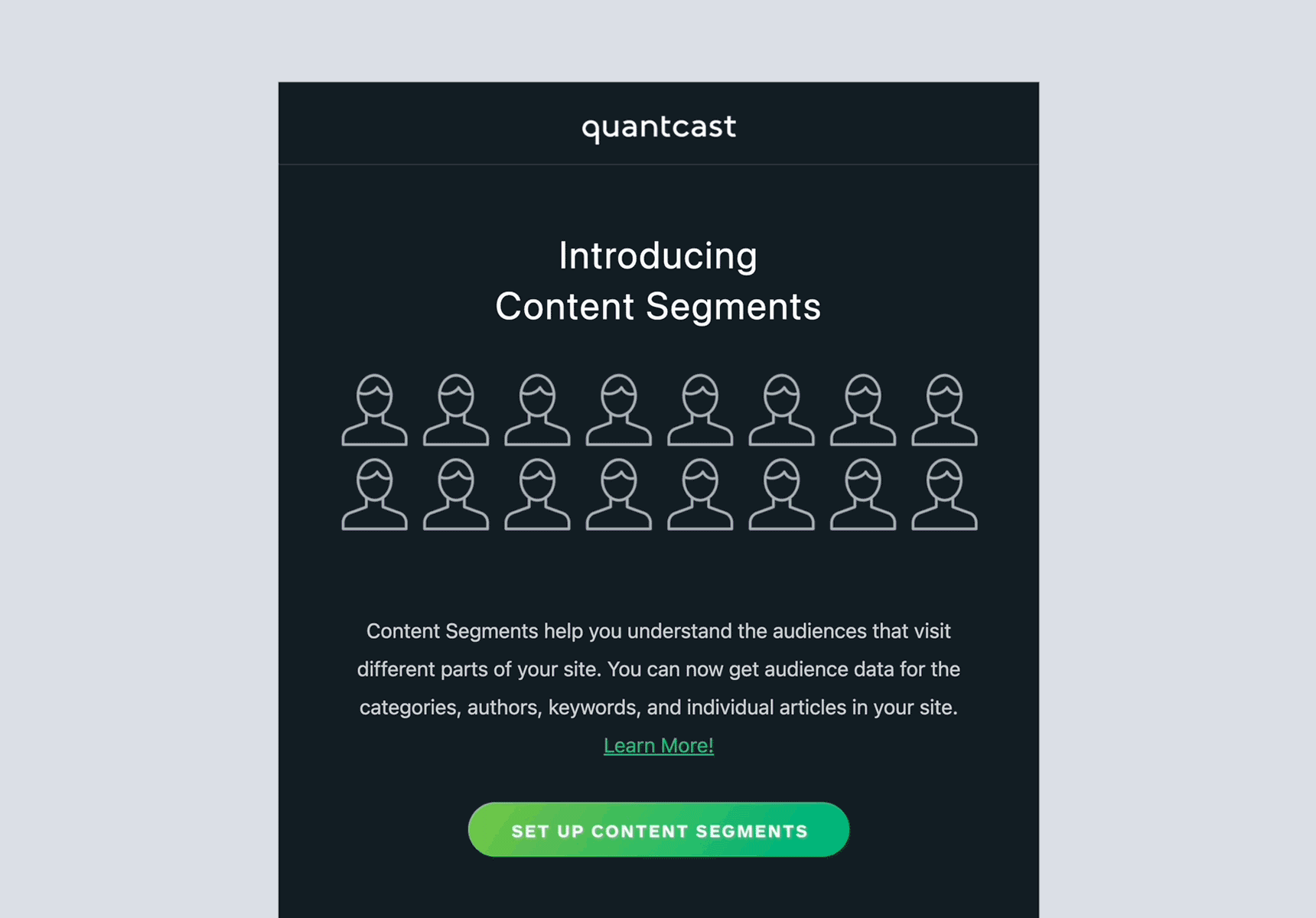 Content segments email animation