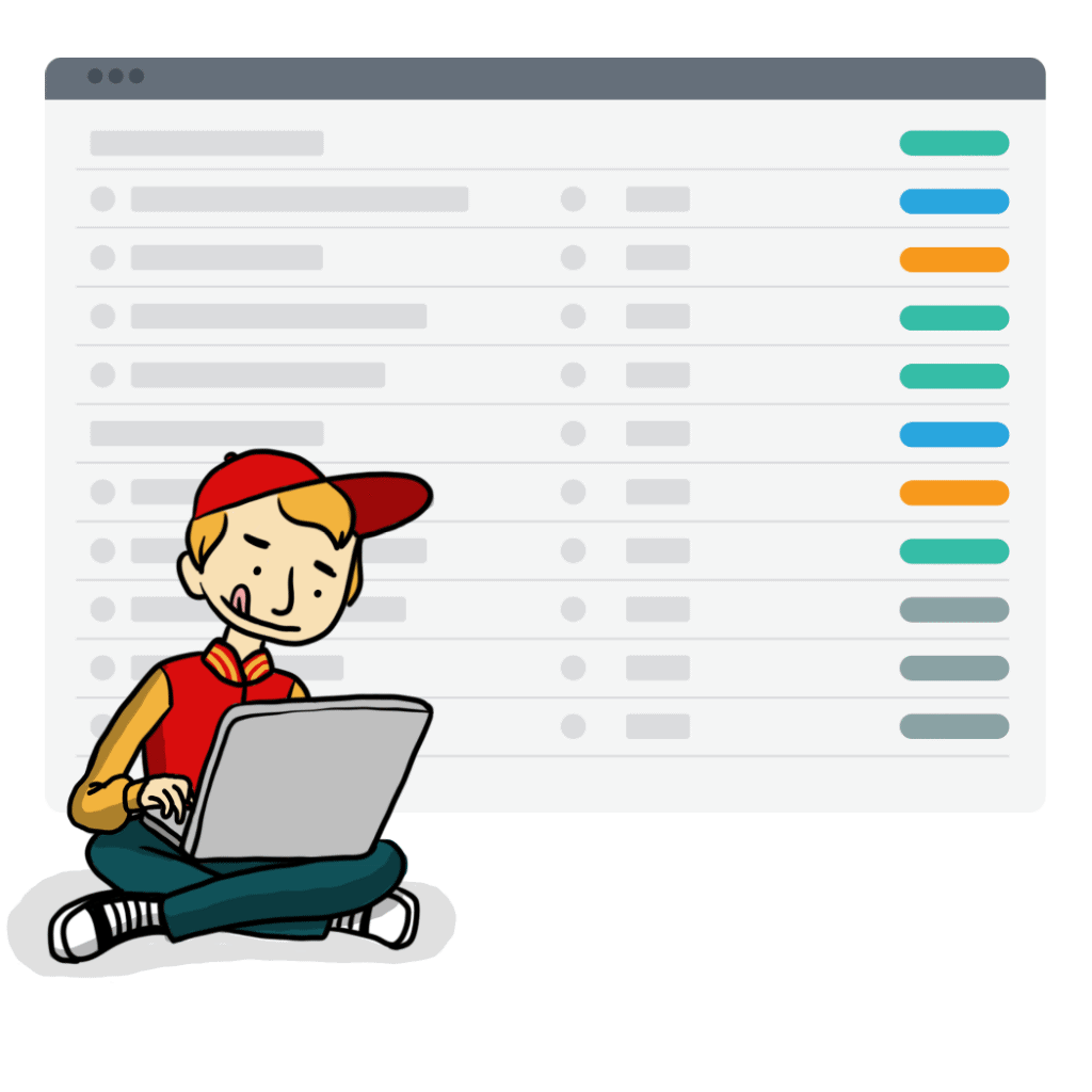 Status mockup animation