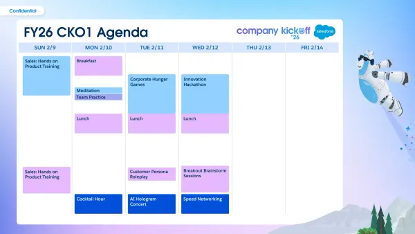 Agenda slide