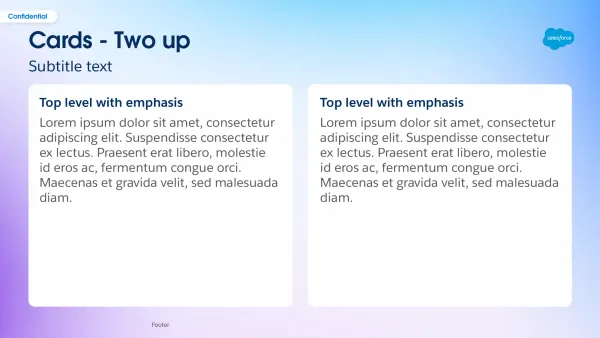 Two-up cards