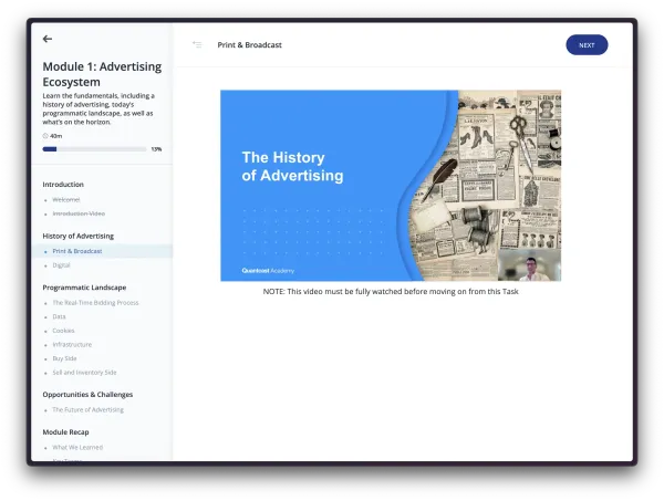 Module learning video