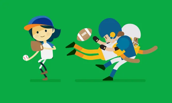 Sports scene