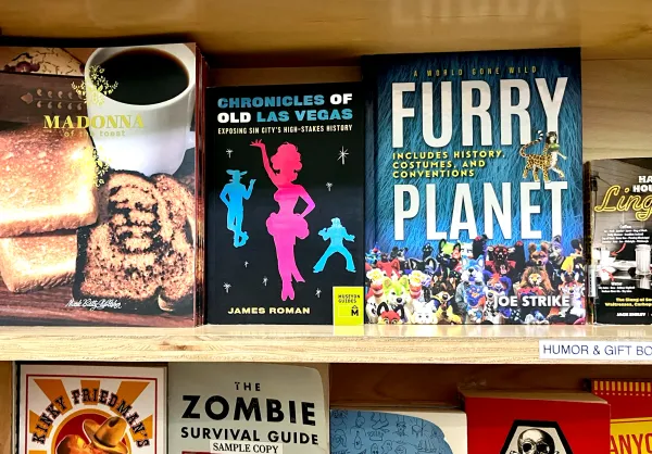 Books on a shelf