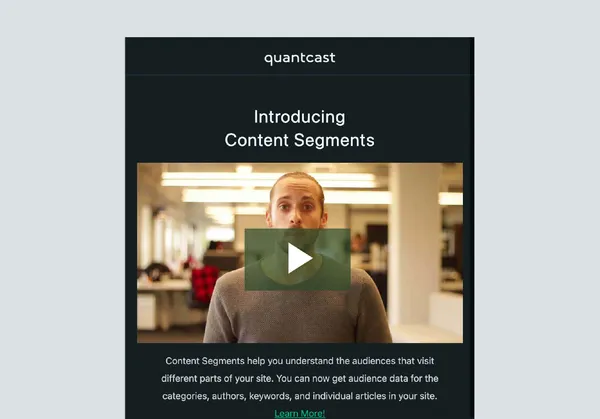 Content segments email — variant B