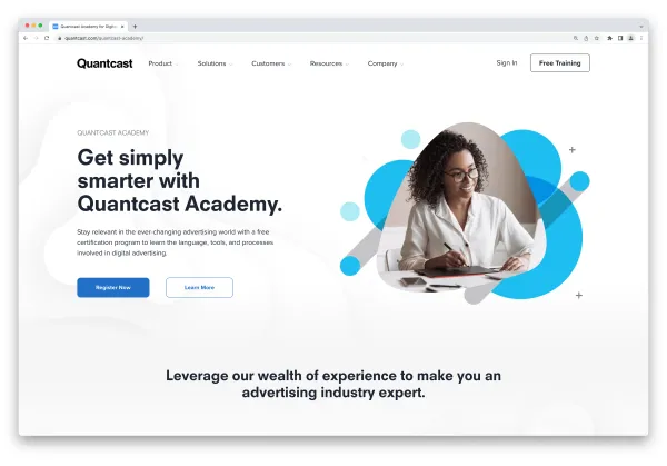 Landing page homepage