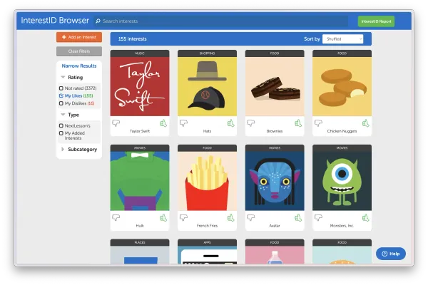 InterestID — in-browser view