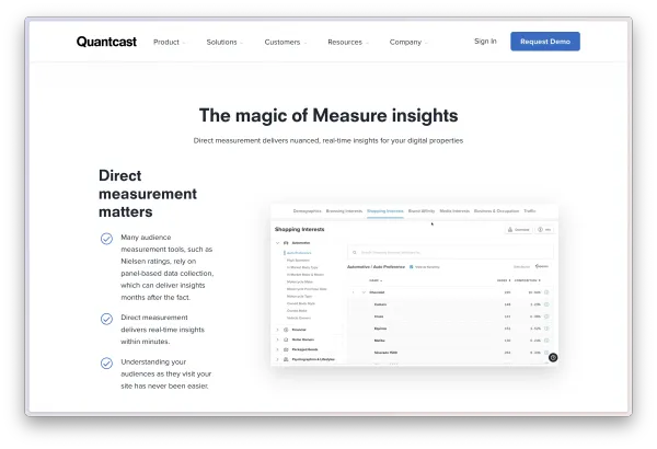 Insights screenshot